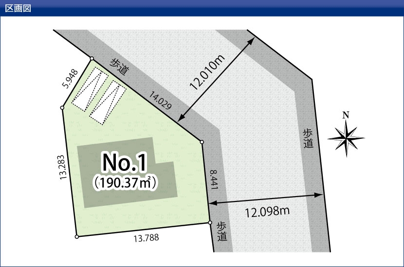 麻生区上麻生5丁目 1区画